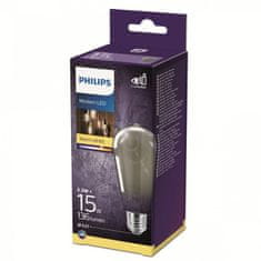 Philips LED Žárovka Philips Vintage Classic E27 ST64 2,3W-15W smoky 2700K nestmívatelná