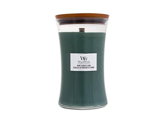 Woodwick 610g mint leaves & oak, vonná svíčka