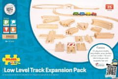 Bigjigs Rail Dřevěné koleje vláčkodráhy Bigjigs - Set 25 dílů - sleva