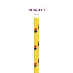 Vidaxl Lodní lano žluté 10 mm 250 m polypropylen