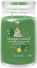 Yankee Candle Vonnásvíčka Signature ve skle velká Shimmering Christmas Tree 567g