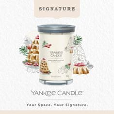 Yankee Candle Vonnásvíčka Signature Tumbler ve skle velká Spun Sugar Flurries 567g