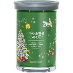 Yankee Candle Vonnásvíčka Signature Tumbler ve skle velká Shimmering Christmas Tree 567g