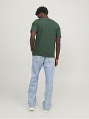 Jack&Jones Pánské triko JJELOGO Standard Fit 12246690 Dark Green (Velikost S)