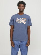 Jack&Jones Pánské triko JJELOGO Standard Fit 12246690 Ensign Blue (Velikost M)