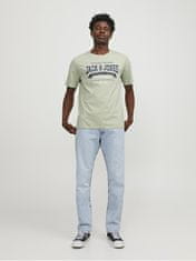 Jack&Jones Pánské triko JJELOGO Standard Fit 12246690 Desert Sage (Velikost M)