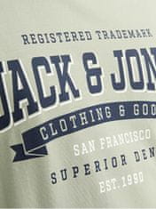 Jack&Jones Pánské triko JJELOGO Standard Fit 12246690 Desert Sage (Velikost M)