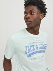 Jack&Jones Pánské triko JJELOGO Standard Fit 12246690 Soothing Sea (Velikost M)