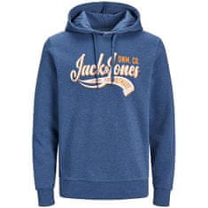 Jack&Jones Plus Pánská mikina JJELOGO Regular Fit 12236803 Ensign Blue (Velikost 3XL)