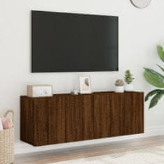 Vidaxl TV skříňky nástěnné 2 ks hnědý dub 60 x 30 x 41 cm