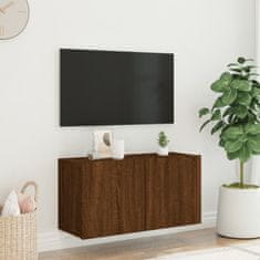 Vidaxl TV skříňka nástěnná hnědý dub 80 x 30 x 41 cm