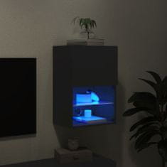 Vidaxl TV skříňka s LED osvětlením černá 40,5 x 30 x 60 cm