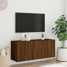 Vidaxl TV skříňka nástěnná hnědý dub 100 x 30 x 41 cm