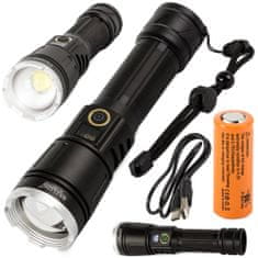 Bailong 08374 Svítilna LED CREE XHP160, IPX5, 1000 m