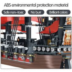 INTEREST Stavebnice - Loď pomsta královny Anny - Piráti z Karibiku + 7 figurek.