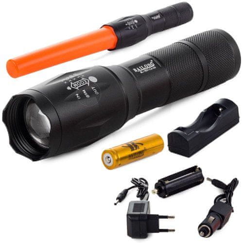 Bailong 08280 Svítilna LED CREE XM-L T6 ZOOM