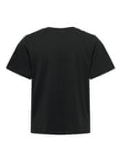 Jacqueline de Yong Dámské triko JDYPISA Regular Fit 15292431 Black (Velikost S)