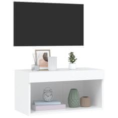 Vidaxl TV skříňka s LED osvětlením bílá 60 x 30 x 30 cm