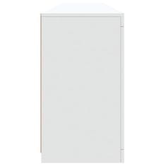 Vidaxl Příborník s LED osvětlením bílý 202 x 37 x 67 cm