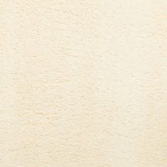 Greatstore Koberec HUARTE krátký vlas měkký a pratelný krémový 160x160 cm