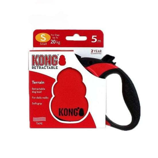 KONG KONG Zatahovací vodítko pro psy Terrain Red S