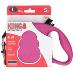 KONG KONG Zatahovací vodítko Trail Pink L pro psy