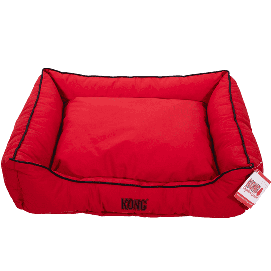 KONG Pelíšek pro psy KONG Lounger Bed M červený/černý