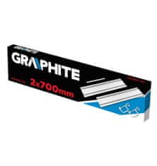 Graphite Vodící lišty 2x700mm + spojka svorky GRAPHITE | 58G495-732