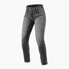 REV´IT! kalhoty jeans SHELBY 2 SK Short dámské medium šedé stone 29