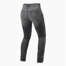 REV´IT! kalhoty jeans SHELBY 2 SK Short dámské medium šedé stone 29