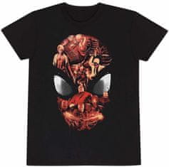 CurePink Pánské tričko Marvel|Spiderman Videogame: Seznam postav (M) černá bavlna