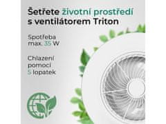 Noaton 12058W Triton, bílá, stropní ventilátor se světlem