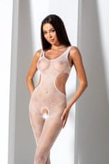 Passion Passion Bodystocking (BS085), bílý obleček síťovaný