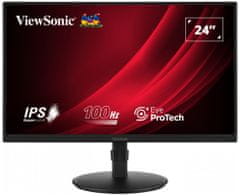 Viewsonic VG2408A-MHD / 24"/ IPS/ 16:9/ 1920x1080/ 5ms/ 250cd/m2/ DP/ HDMI/ VGA/ PIVOT/ Repro