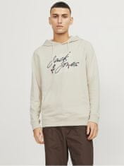 Jack&Jones Pánská mikina JJZURI Standard Fit 12247796 Moonbeam (Velikost L)