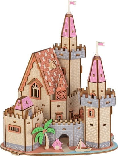 Woodcraft  Dřevěné 3D puzzle Hrad na pláži