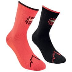 La Sportiva Ponožky La Sportiva For Your Mountain Socks Black/Sangria|S