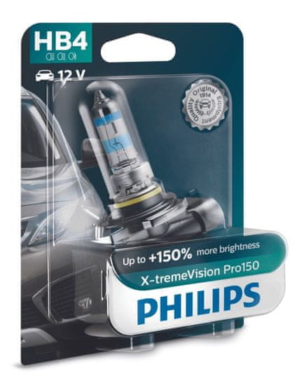 Philips Philips HB4 12V 51W P22d X-tremeVision Pro150 1ks blistr 9006XVPB1