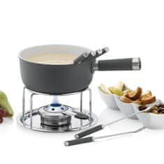 Kela Sýrové fondue LANCY keramika, šedá, 1L O22cm x v19,5cm KL-16564