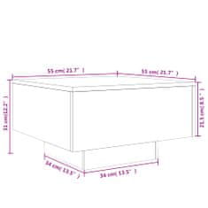 Vidaxl Konferenční stolek dub sonoma 55 x 55 x 31 cm kompozitní dřevo