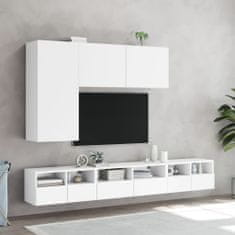 Greatstore Nástěnná TV skříňka bílá 60 x 30 x 30 cm kompozitní dřevo