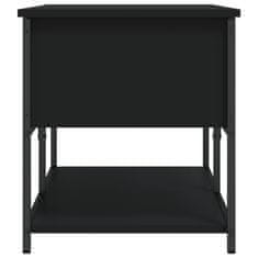 Vidaxl Úložná lavice černá 100 x 42,5 x 47 cm kompozitní dřevo