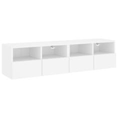 Greatstore Nástěnné TV skříňky 2 ks bílé 60 x 30 x 30 cm kompozitní dřevo