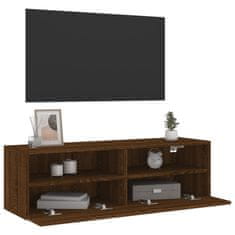 Vidaxl Nástěnná TV skříňka hnědý dub 100 x 30 x 30 cm kompozitní dřevo