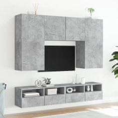 Greatstore Nástěnné TV skříňky 2 ks betonově šedé 100x30x30 cm kompozit