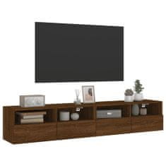 Vidaxl Nástěnné TV skříňky 2 ks hnědý dub 80x30x30 cm kompozitní dřevo