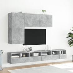 Greatstore Nástěnná TV skříňka betonově šedá 60x30x30 cm kompozitní dřevo