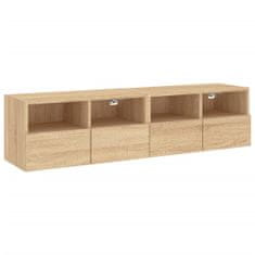 Greatstore Nástěnné TV skříňky 2 ks dub sonoma 60 x 30 x 30 cm kompozit