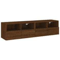 Greatstore Nástěnné TV skříňky 2 ks hnědý dub 60x30x30 cm kompozitní dřevo