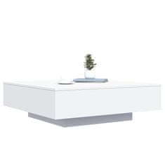 Vidaxl Konferenční stolek s LED osvětlením bílý 100 x 100 x 31 cm